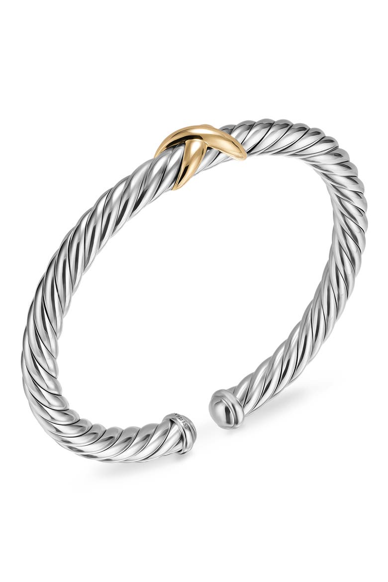 Cablespira® Flex X Bracelet, 6mm, Alternate, color, SILVER