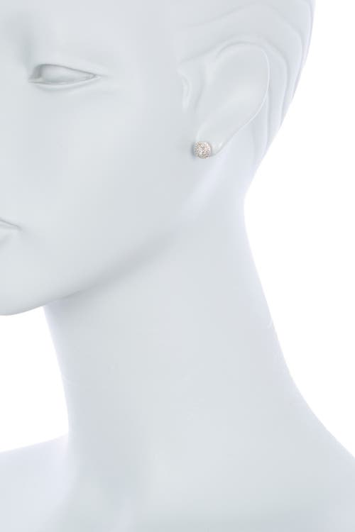 Effy Sterling Silver Diamond Stud Earrings In Silver