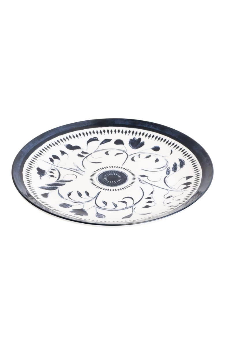 LEMIEUX ET CIE Bruges Porcelain 4-Piece Salad Plate Set, Main, color, Blue