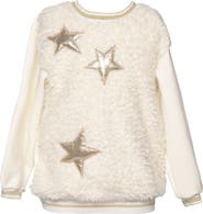 Hannah Banana Kids' Faux Fur Front Tunic Sweater