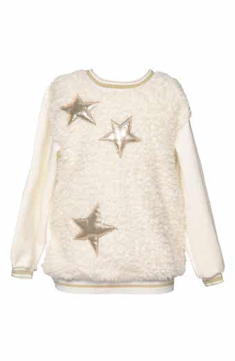 Kids' Faux Fur Front Tunic Sweater