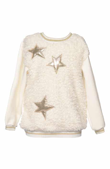 Kids' Faux Fur Front Tunic Sweater