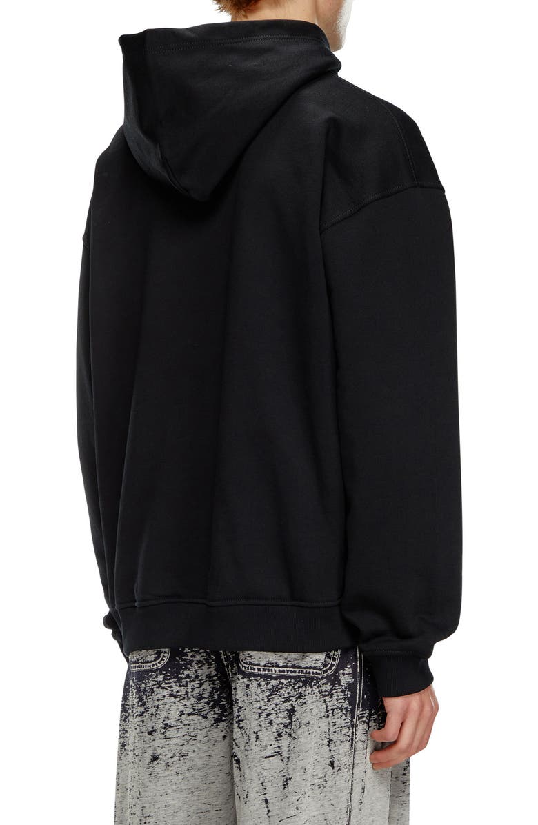 DIESEL<sup
®</sup
S-Boxt Oversize Hoodie, Alternate, color, Black