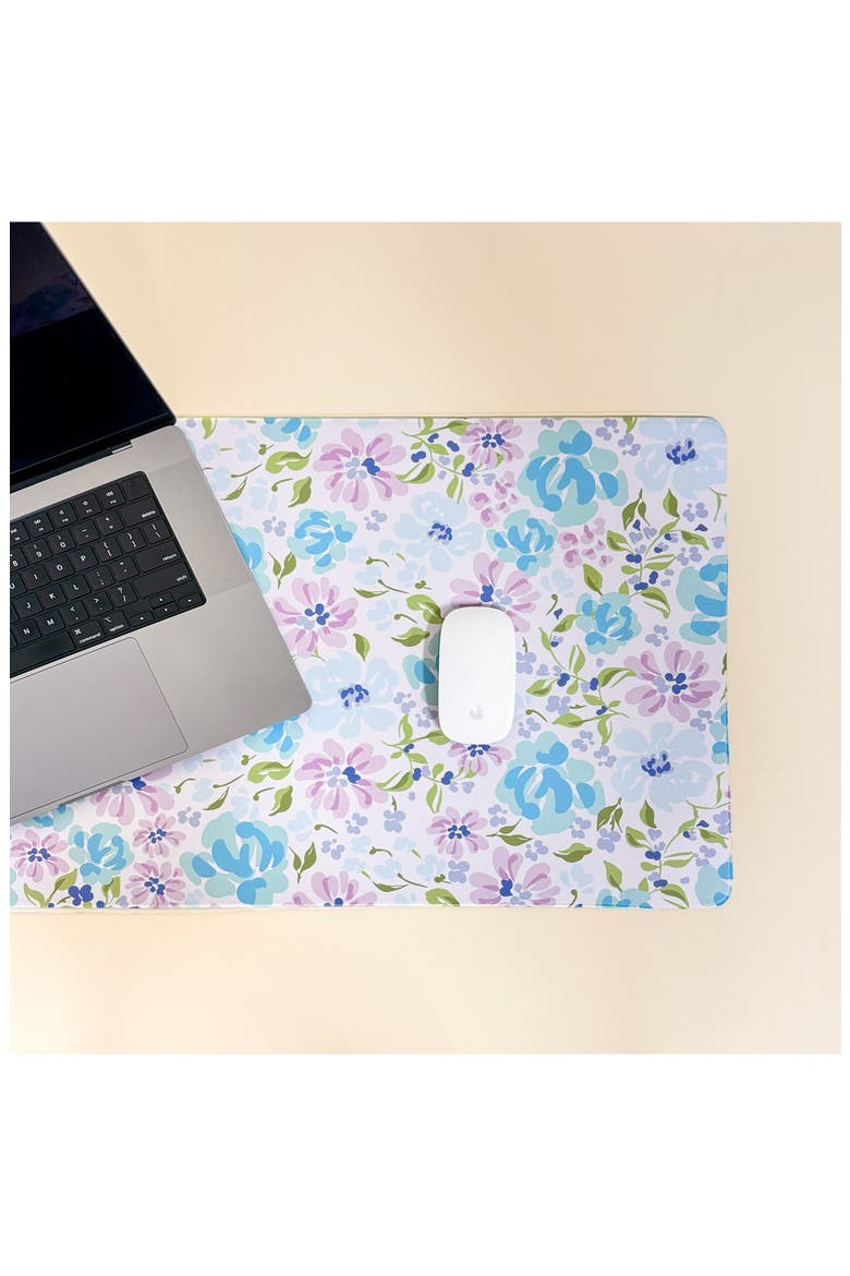 Style Station Desk Mat, Alternate, color, SECRET GARDEN BLUE