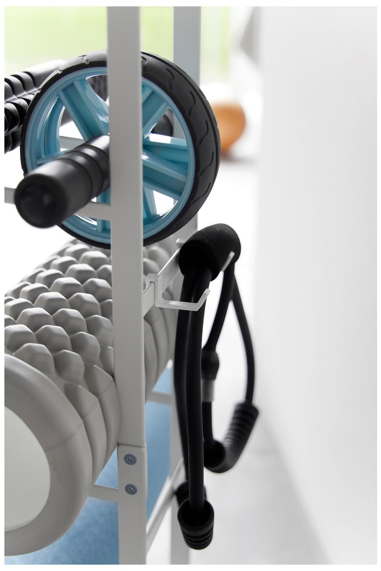Fitness Equipment Storage Rack, Alternate, color, WHITE