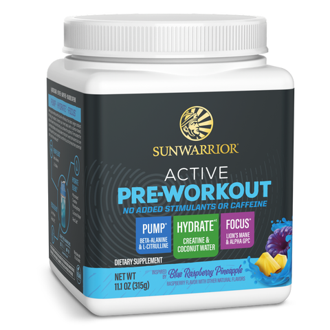 Active Pre-Workout Powder, NON STIM, 315gm Tub