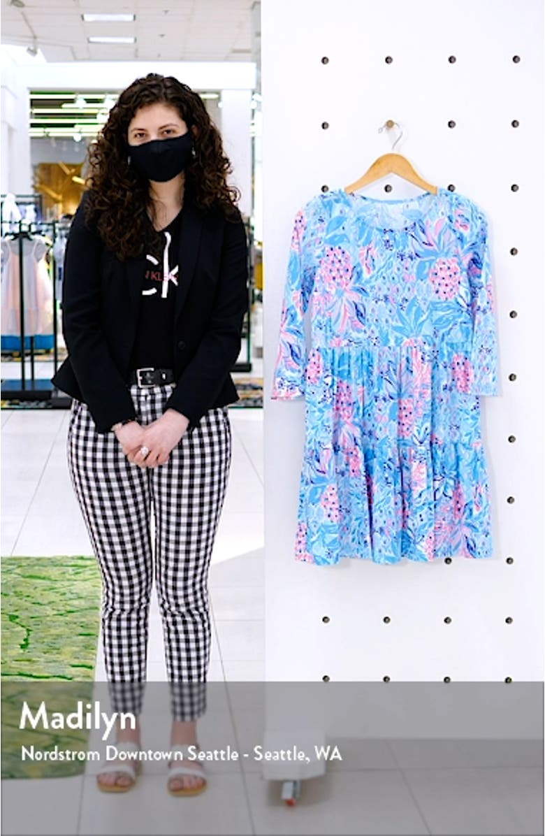 Geanna Print Long Sleeve Dress, sales video thumbnail