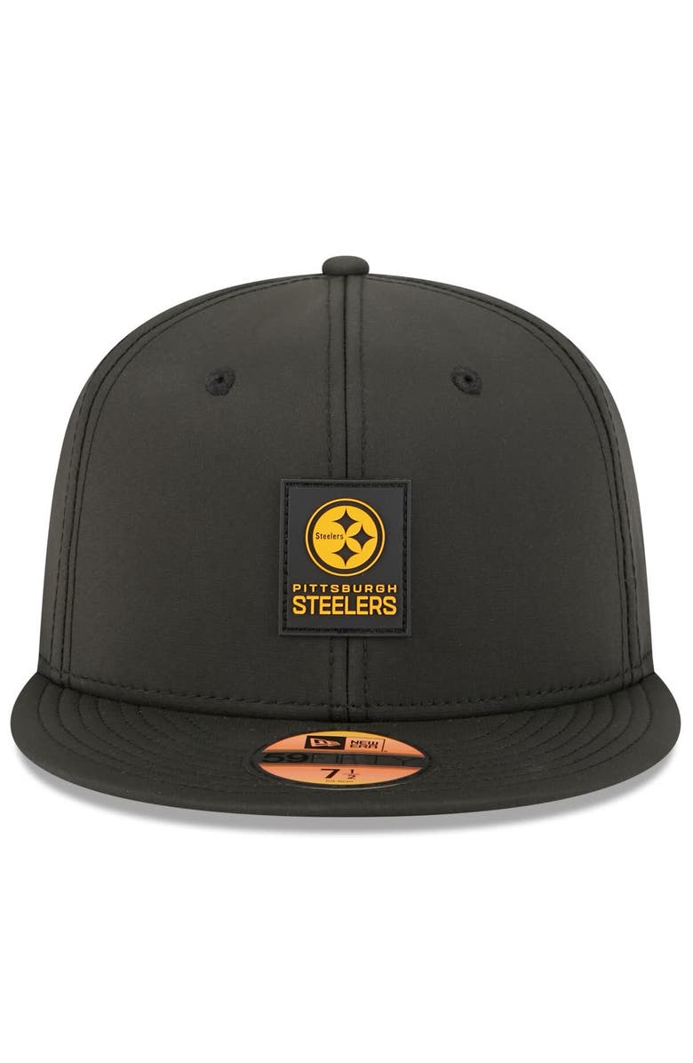 New Era Men's New Era Black Pittsburgh Steelers 2025 Sideline  59FIFTY Fitted Hat, Alternate, color, 