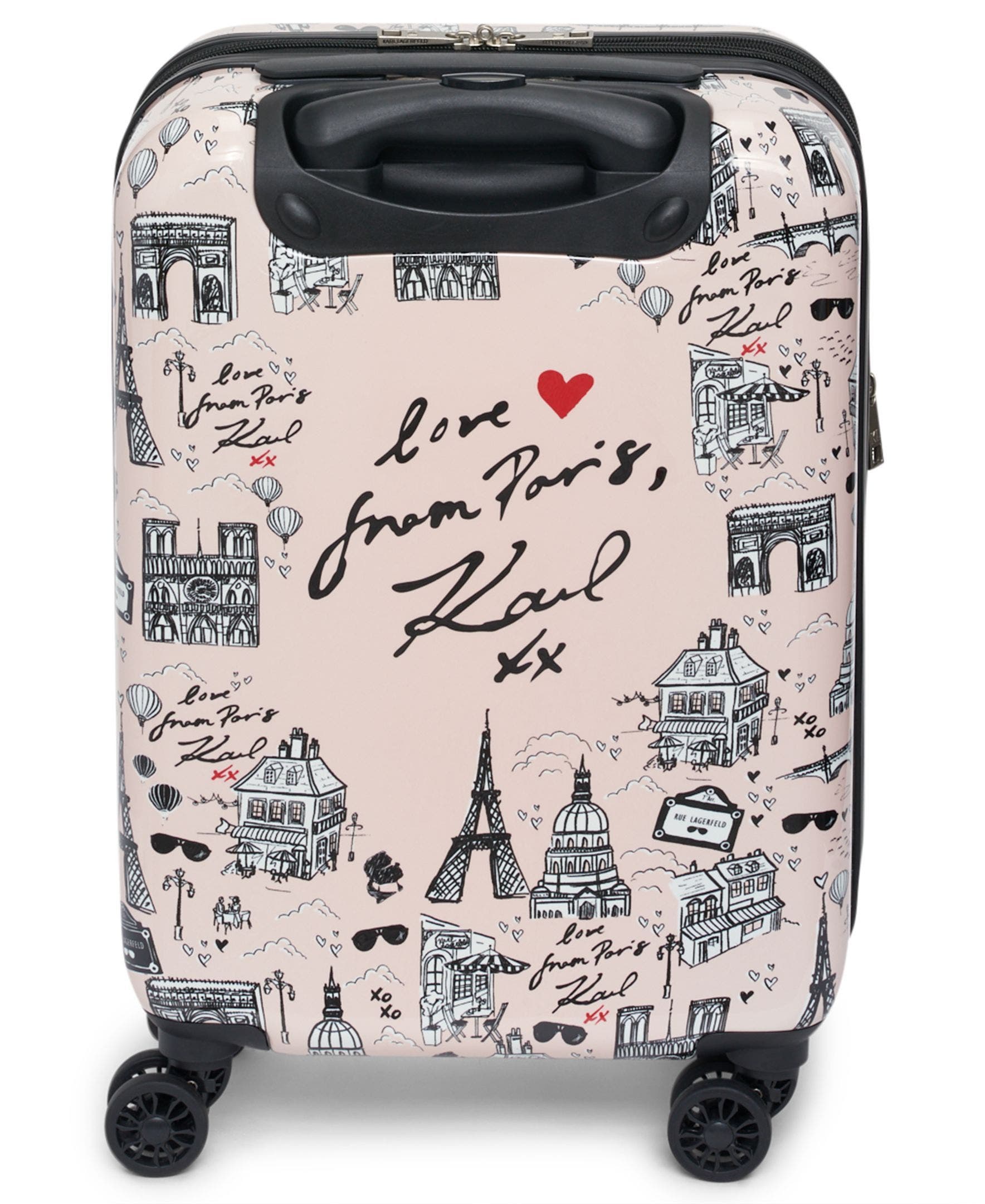 KARL LAGERFELD Karl In Paris 21" Upright Carry On Suitcase, Alternate, color, 