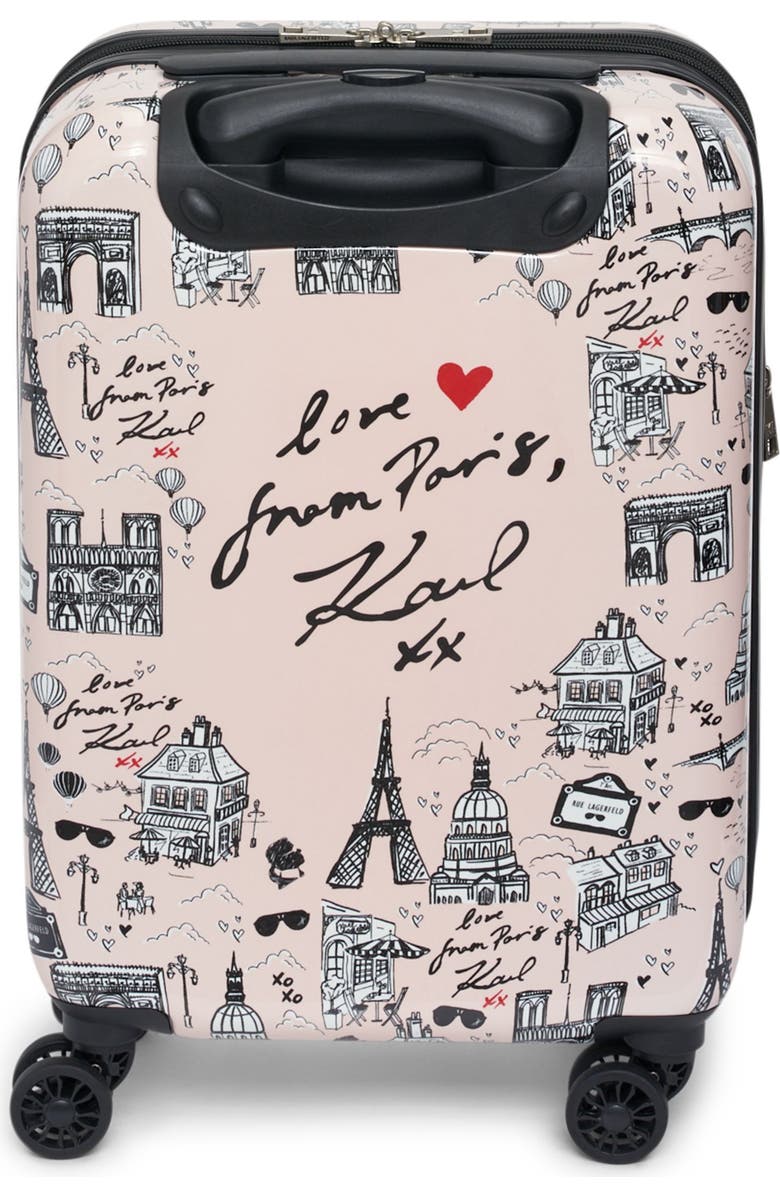 KARL LAGERFELD Karl In Paris 21" Upright Carry On Suitcase, Alternate, color,