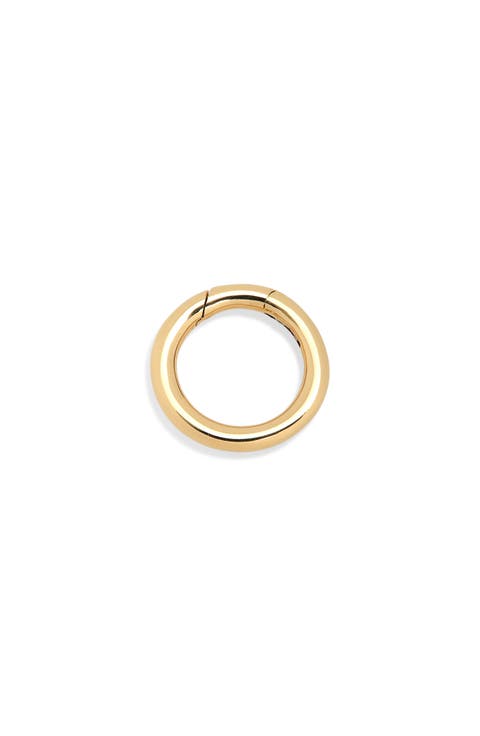 Smooth Amulet Holder in 18K Yellow Gold, 12.3mm