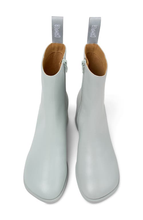 Camper Leather Zip-fastening Block-heel Boots In Gray