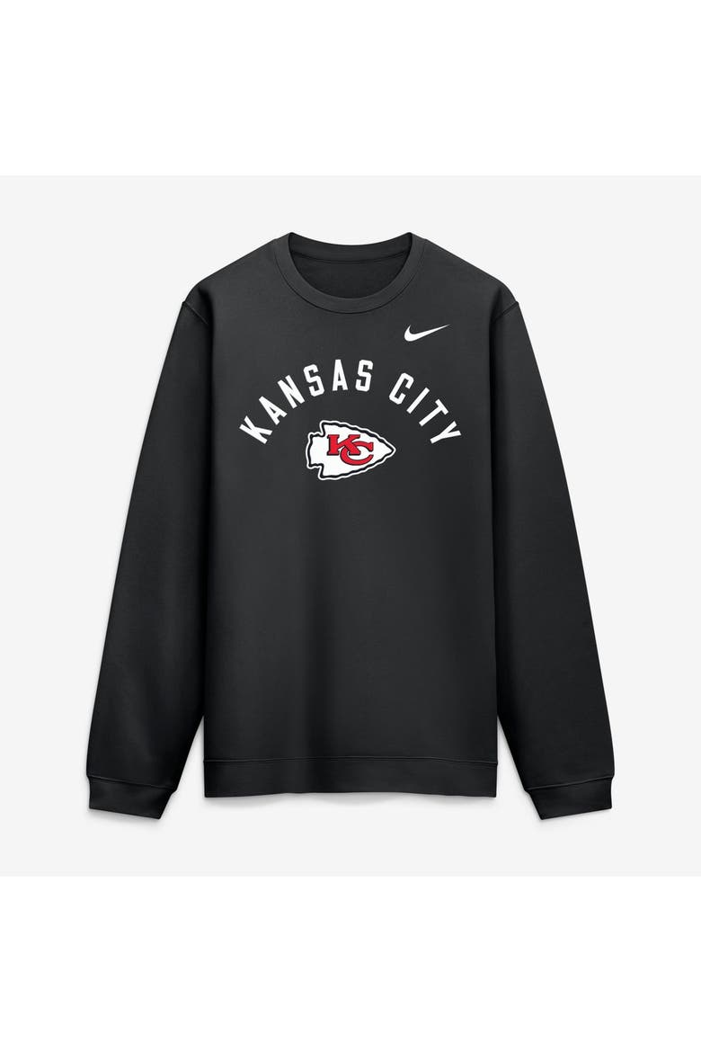Men's Nike Black Kansas City Chiefs Primetime Club Sweatshirt, Main, color, Black
