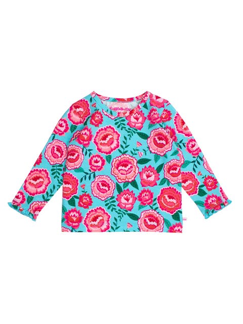 Knit Long Sleeve Ruffle Layering Tee (Toddler)