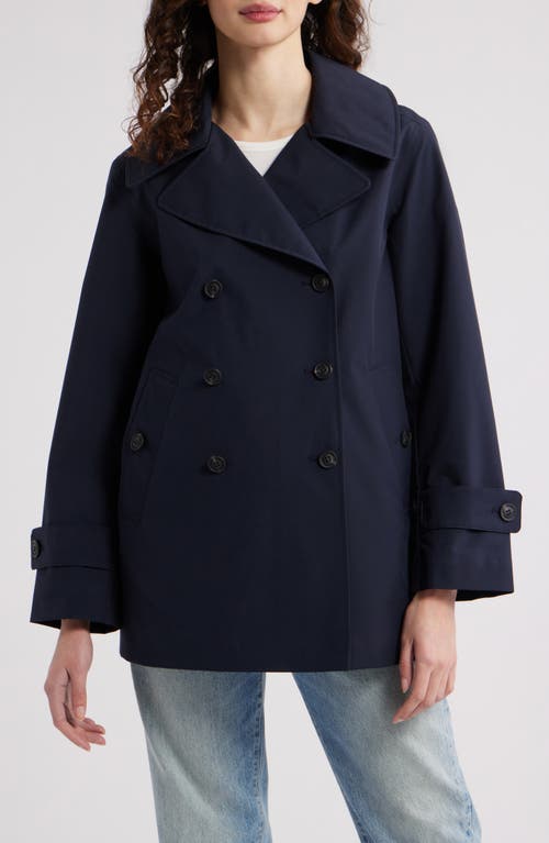 Save The Duck Double-breasted Blue Coat With Tailored Silhouette In Blue