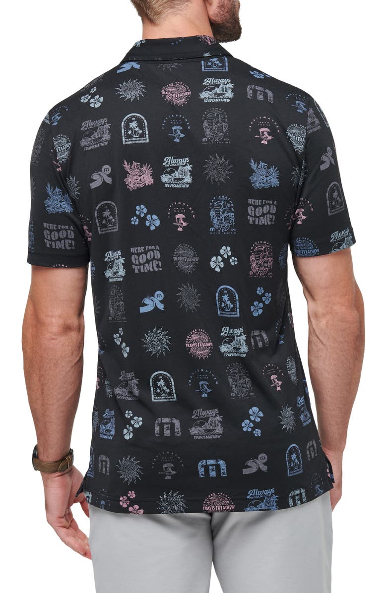 TravisMathew Tourist Season Polo, Alternate, color, Black