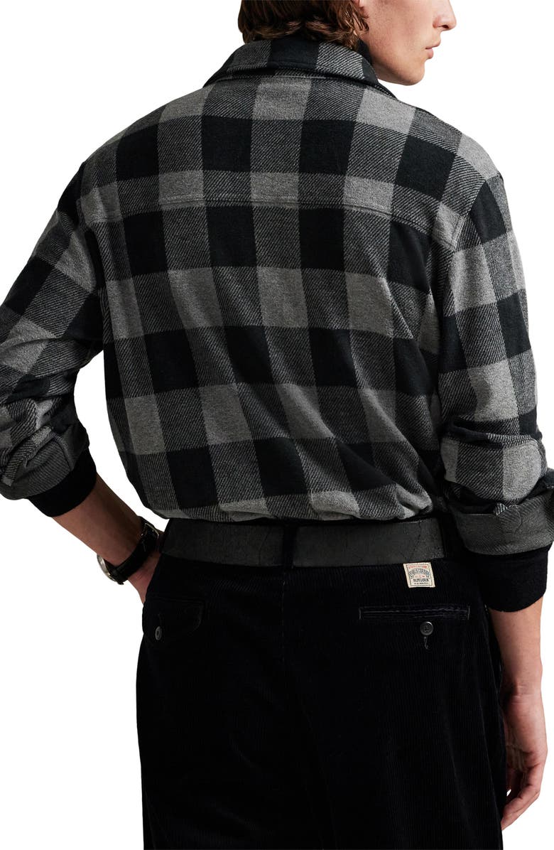 Polo Ralph Lauren Buffalo Plaid Flannel Button-Up Shirt, Alternate, color, Polo Black/ Medium Flannel