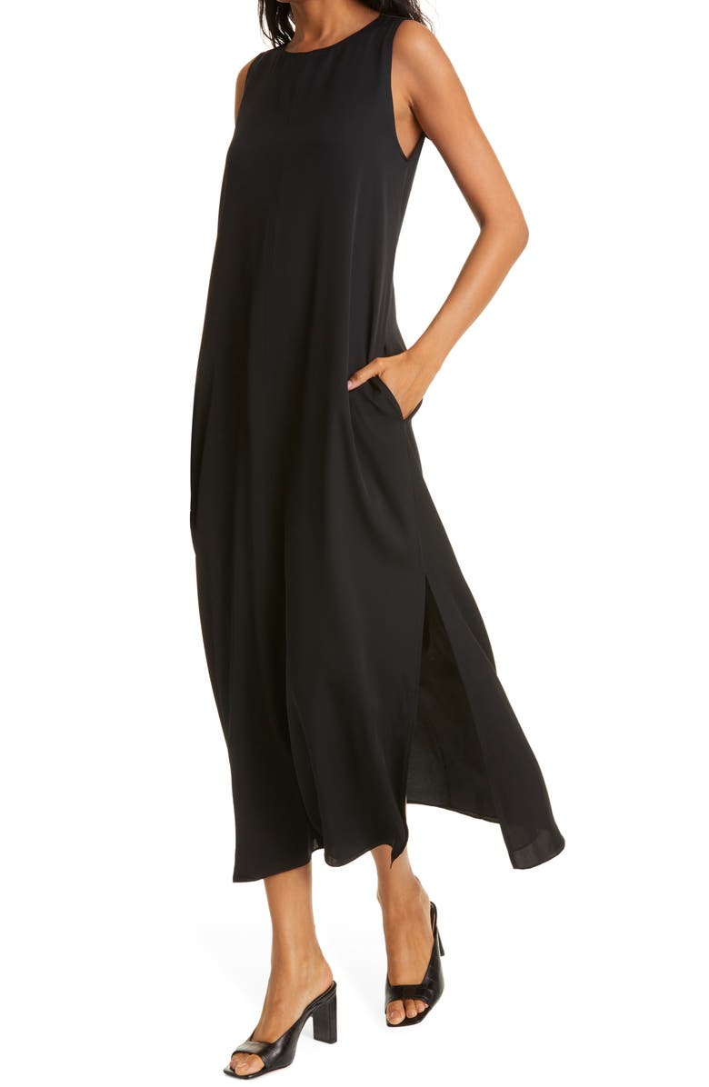 Nordstrom Signature Stretch Silk Tank Dress, Alternate, color,