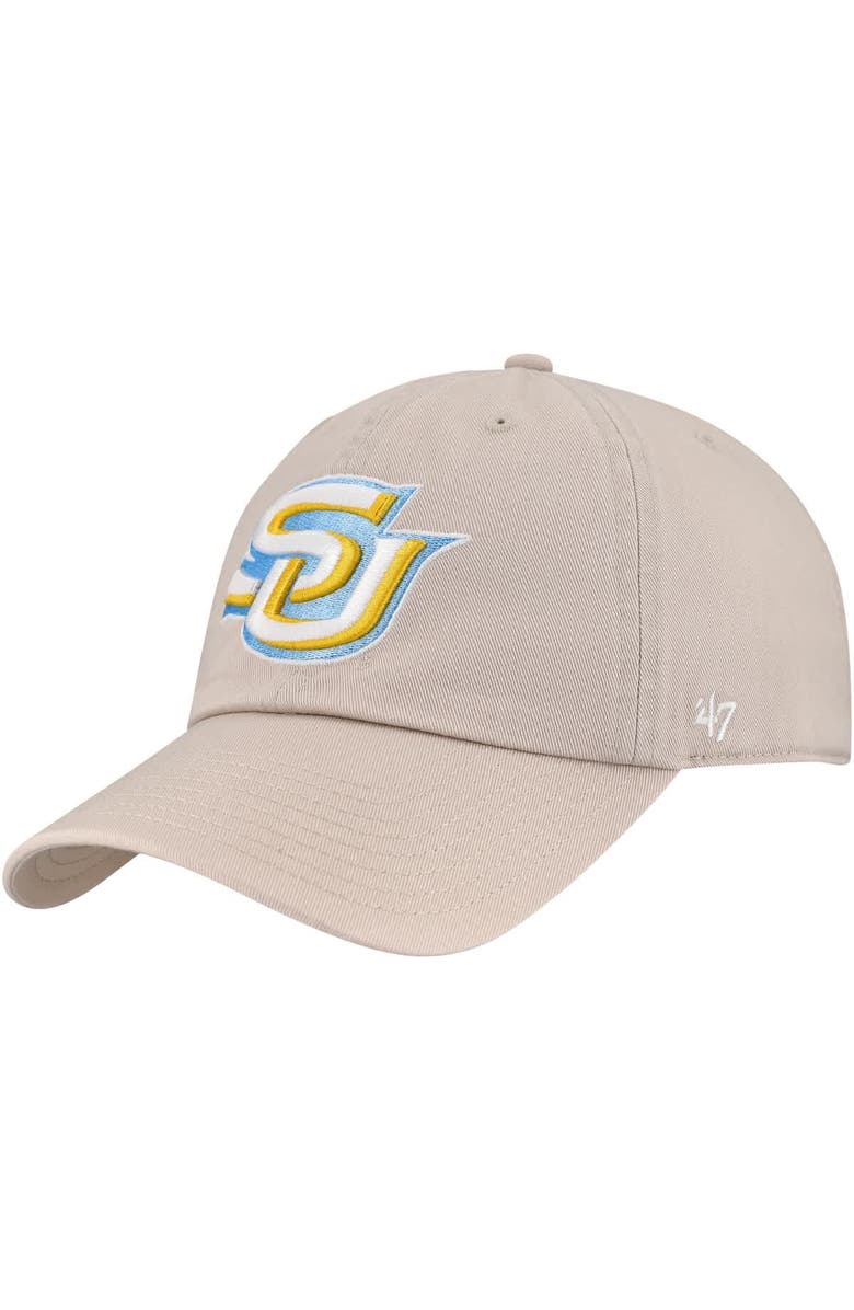 '47 Men's '47 Natural Southern University Jaguars Side & Back Clean Up Adjustable Hat, Alternate, color, Cream