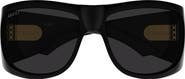 Gucci 66mm Oversize Geometric Sunglasses