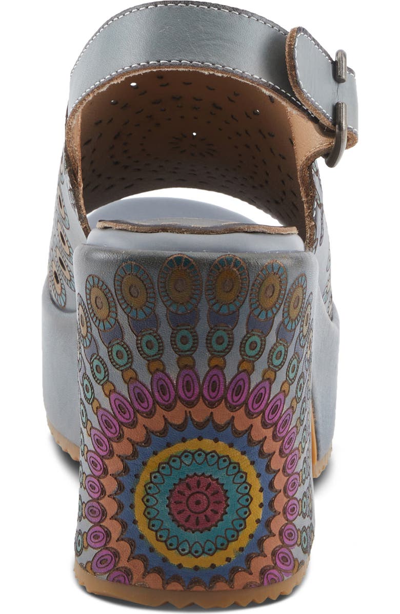 L
Artiste by Spring Step Stevienix Slingback Platform Sandal, Alternate, color, Denim Multi