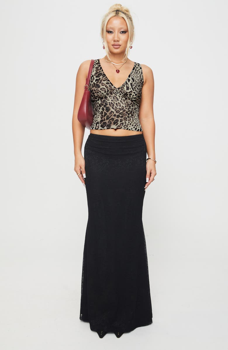 Princess Polly Honeymoon Stage Leopard Print Crop Tank, Alternate, color,