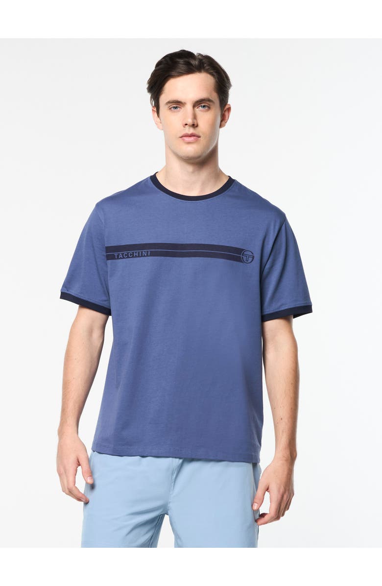 Sergio Tacchini Leo T-Shirt, Main, color, Blue Indigo