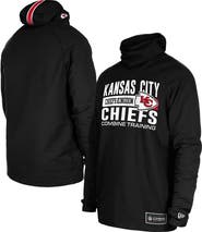 New Era Men's New Era Black Kansas City Chiefs Functional Fandom Balaclava Helmet Stripe Tri-Blend Hoodie
