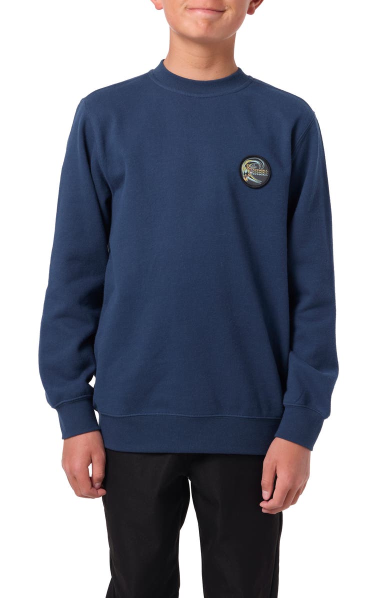 O'Neill Kids' Fifty Two Graphic Sweatshirt, Main, color, Midnight Navy