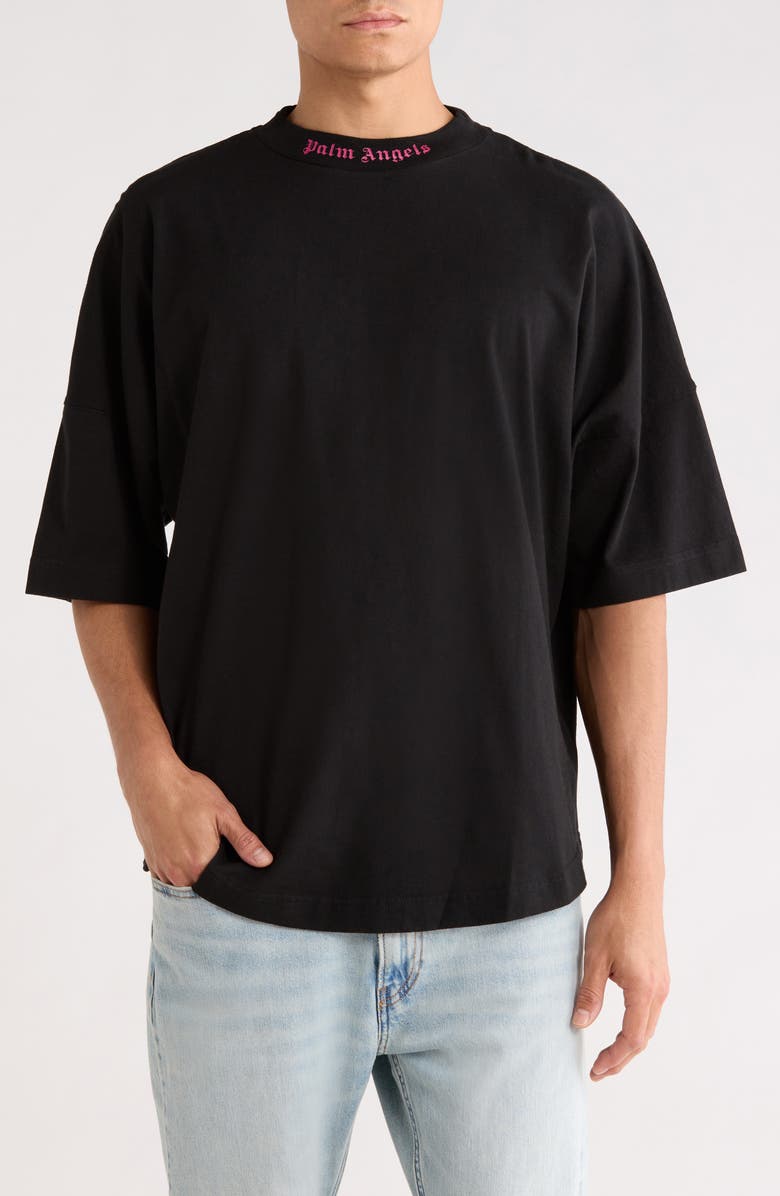 Palm Angels Crewneck Short Sleeve T-Shirt, Main, color, 