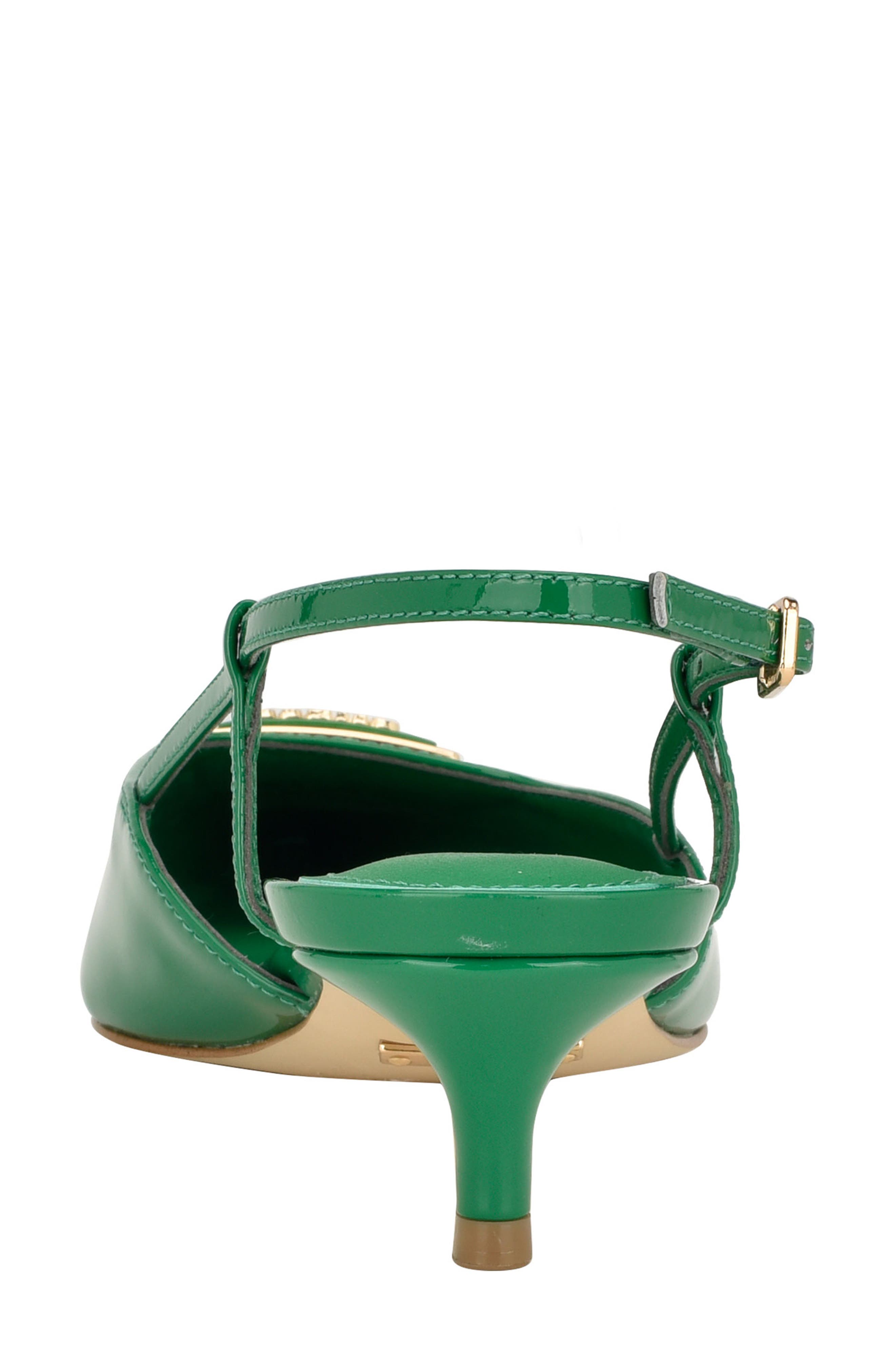 Jesson Pointed Toe Kitten Heel Pump, Alternate, color, MEDIUM GREEN 310