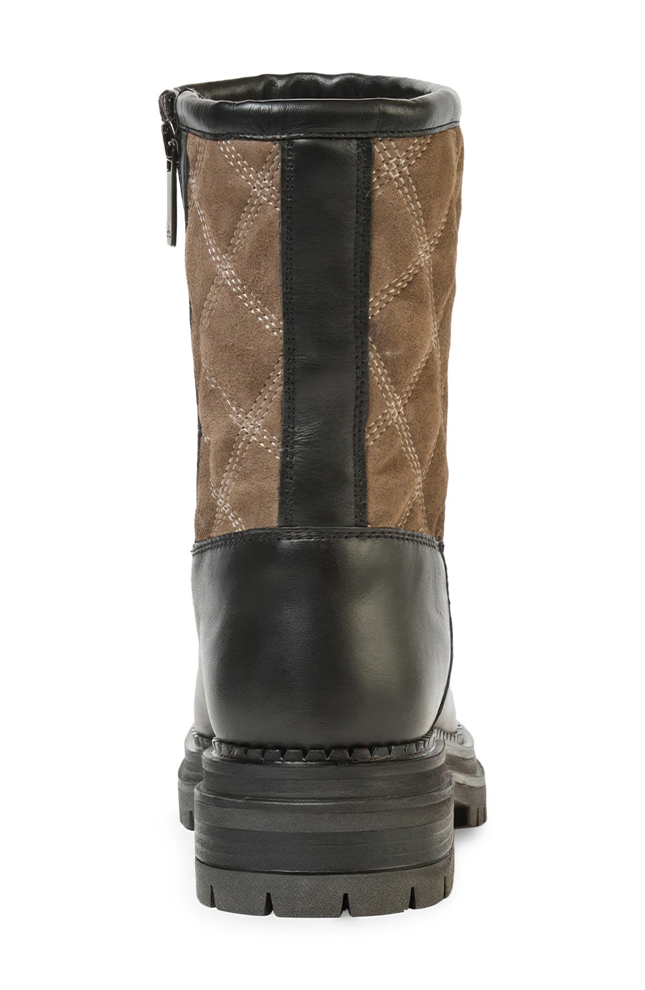 Zema Waterproof Leather Boot, Alternate, color, BLACK/ TOBACCO
