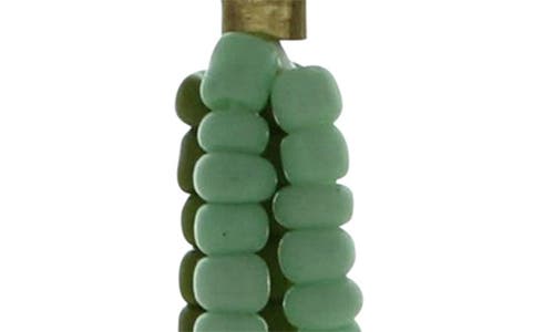 Olivia Welles Daphne Beaded Double Drop Earrings In Green