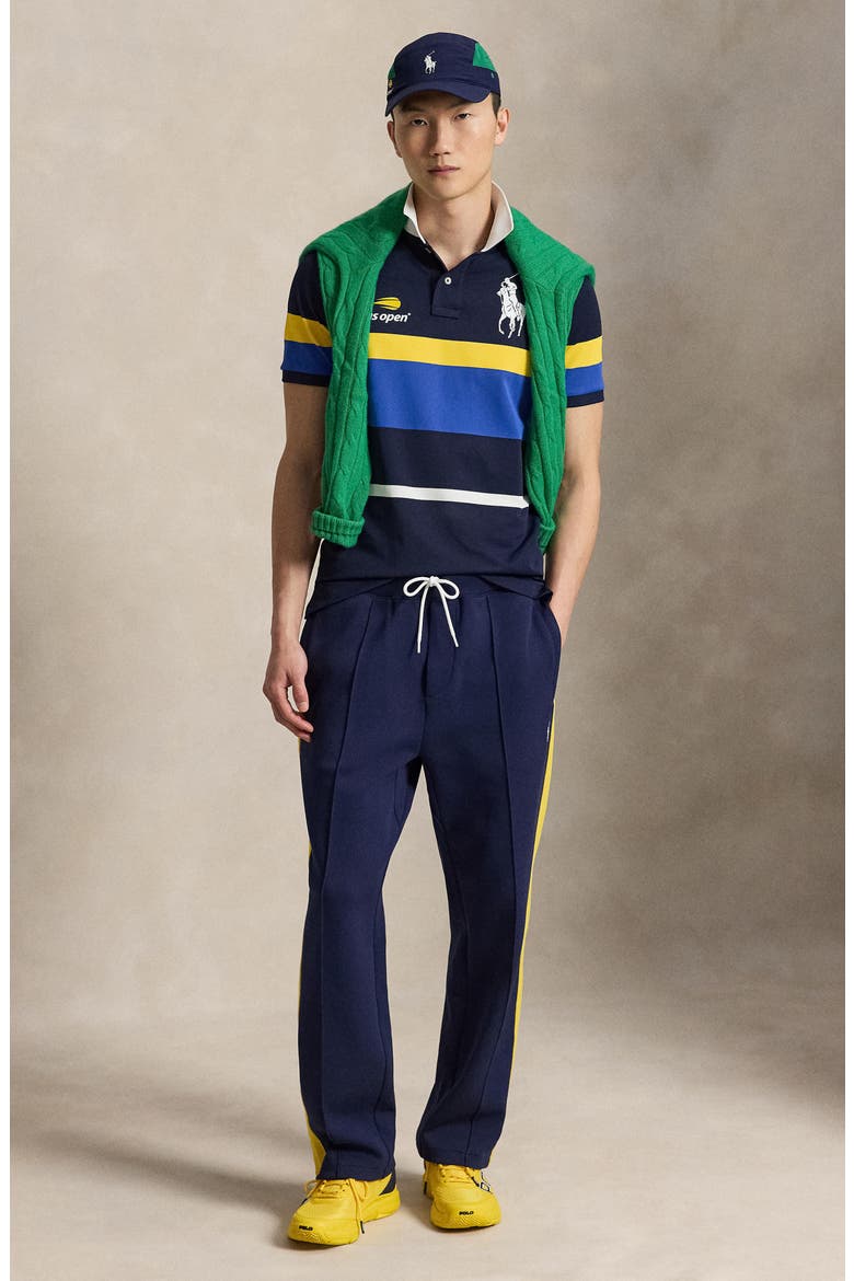 US Open Ball Crew Stripe Polo Shirt, Alternate, color, NAVY MULTI