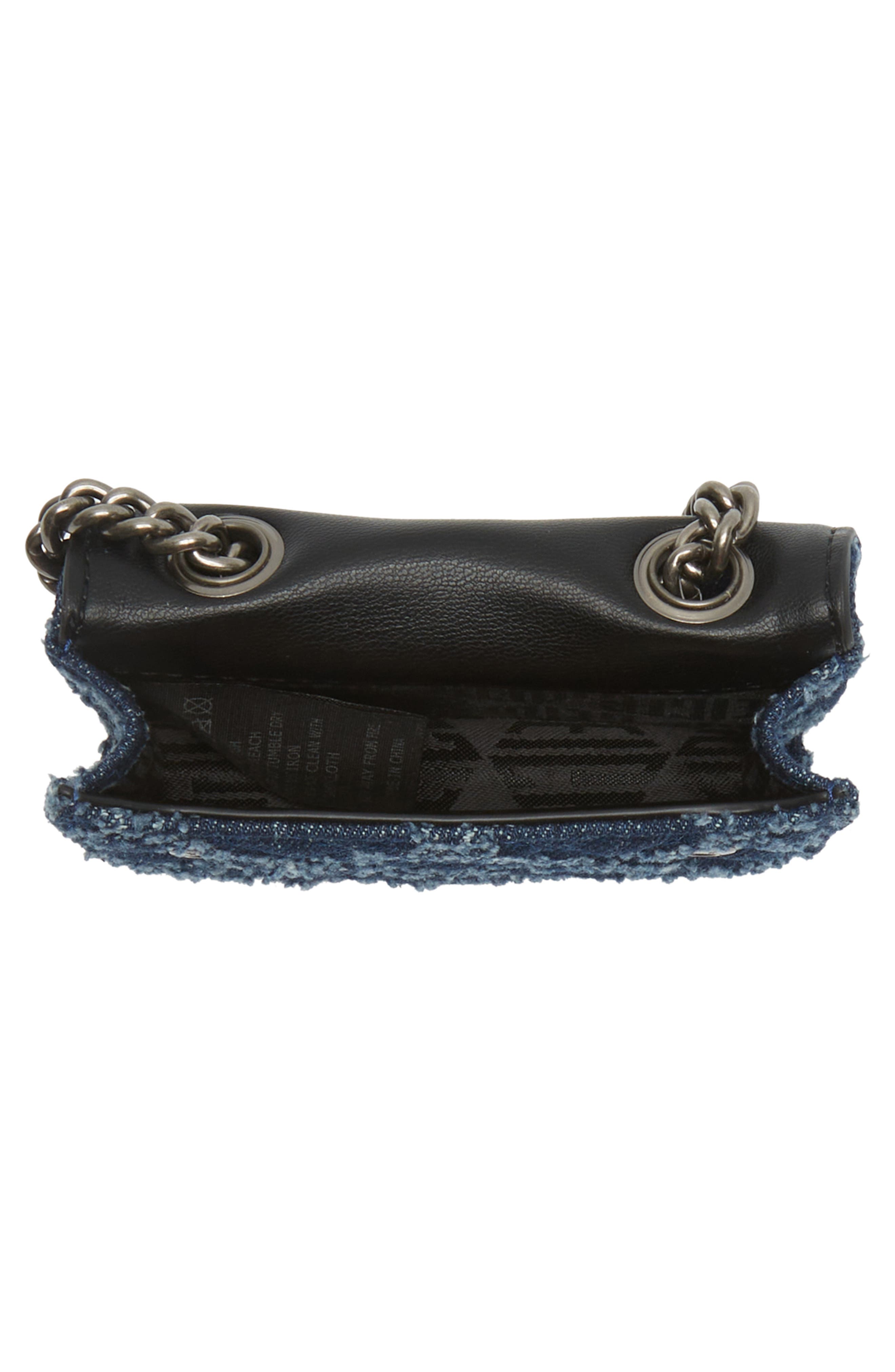 Kurt Geiger London Brixton Lock Micro Shoulder Bag, Alternate, color, Navy