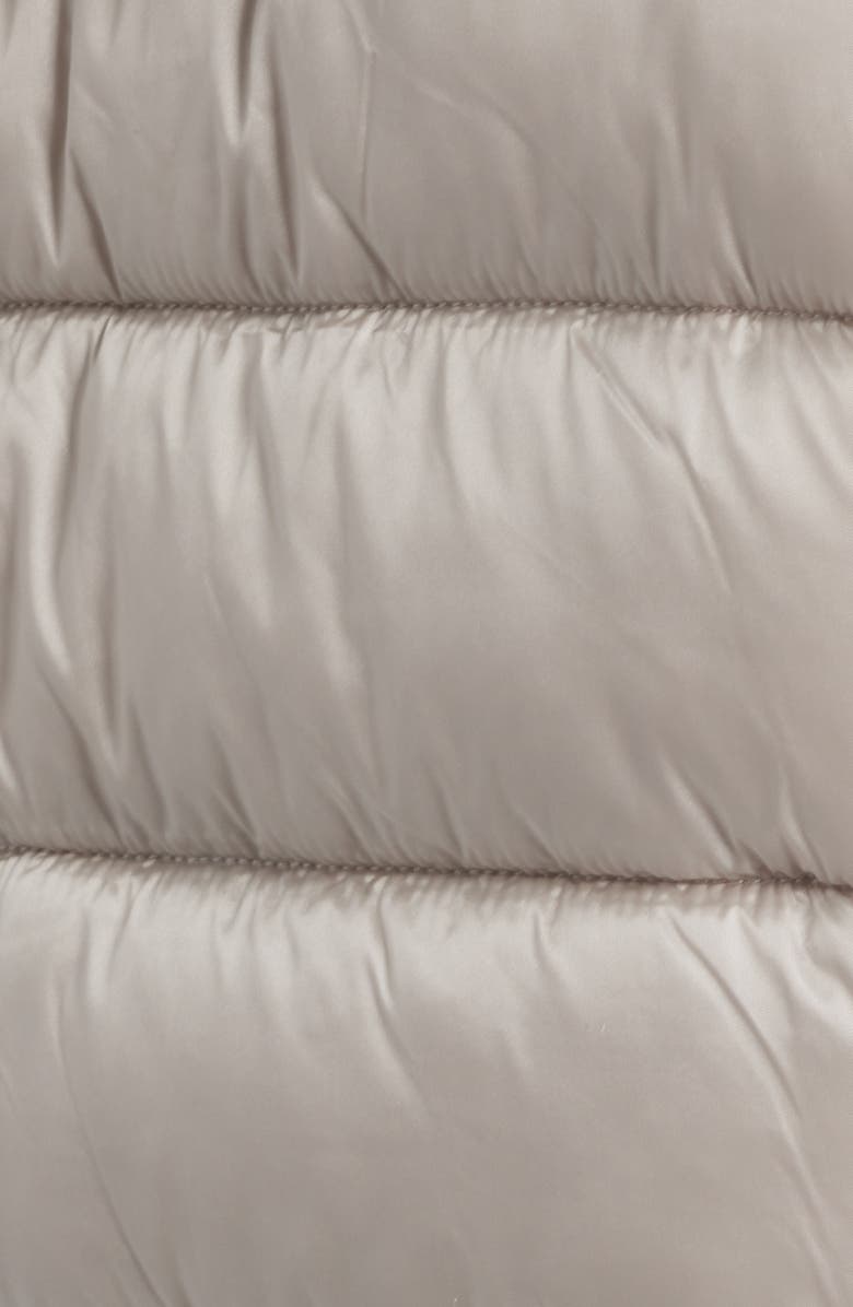 Save The Duck Gretel Faux Shearling Lining Hooded Puffer Jacket, Alternate, color, Rainy Beige