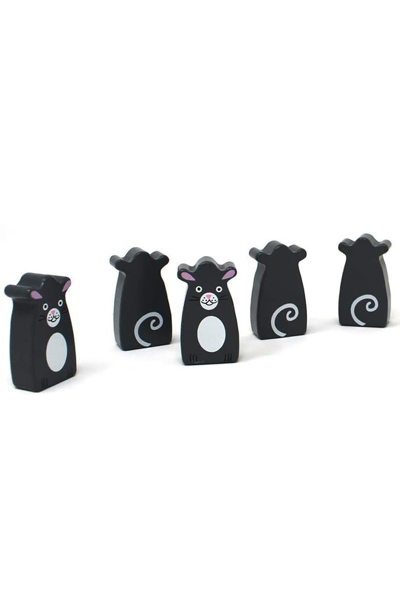 Jack Rabbit Creations Bowling Toy Cat with Mice, Alternate, color, Multicolored