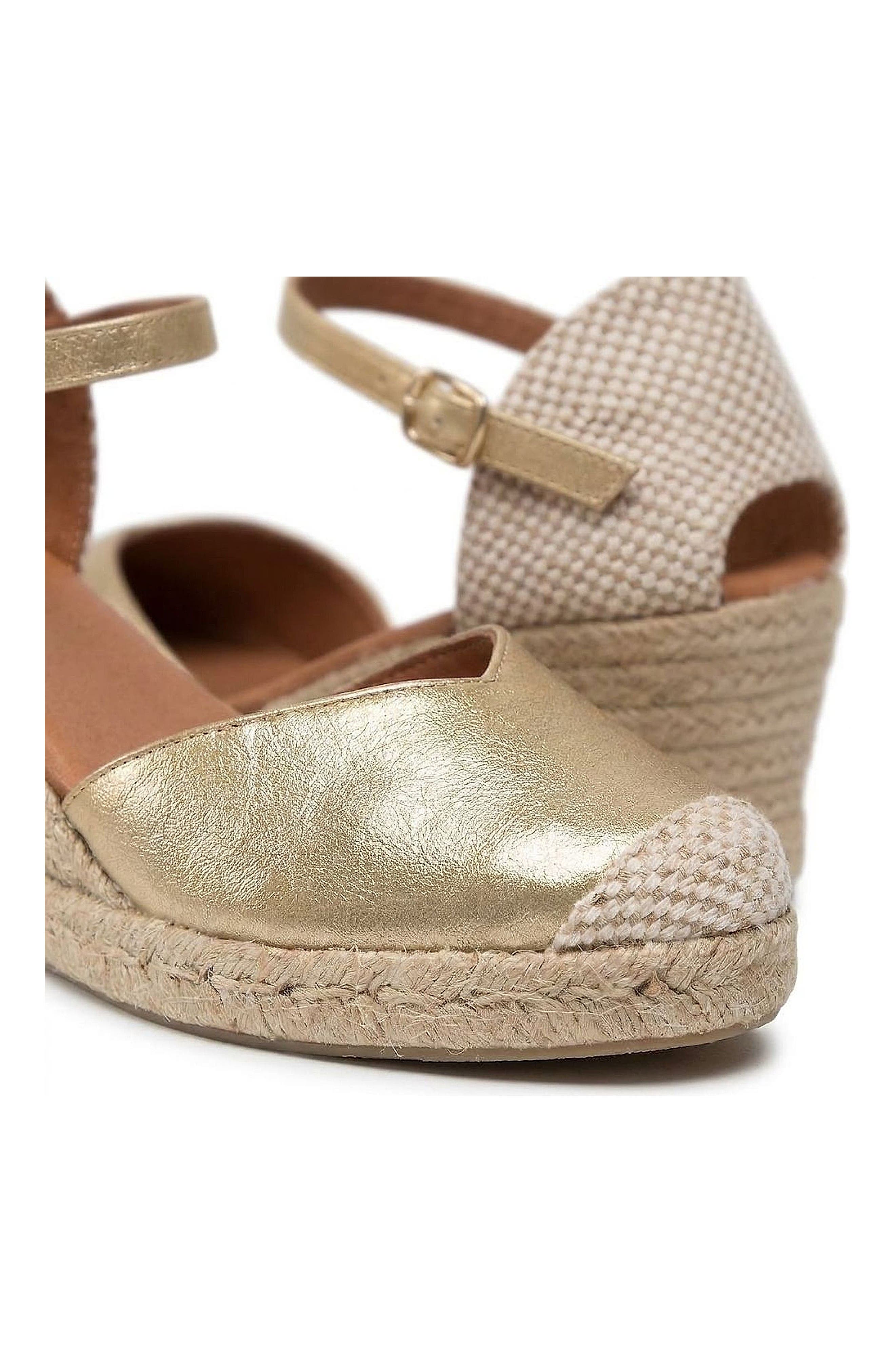 Jimena Mid Strap Espadrille Sandal, Alternate, color, Bronze