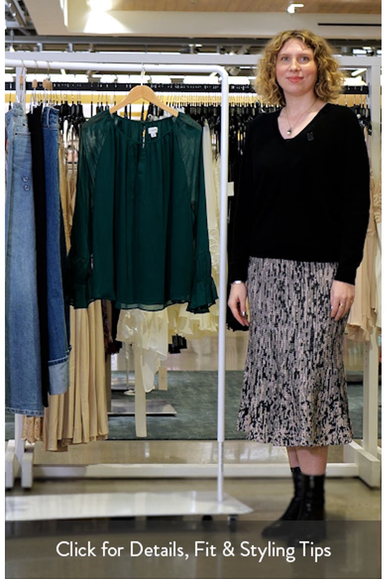 Keyhole Tiered Long Sleeve Top video