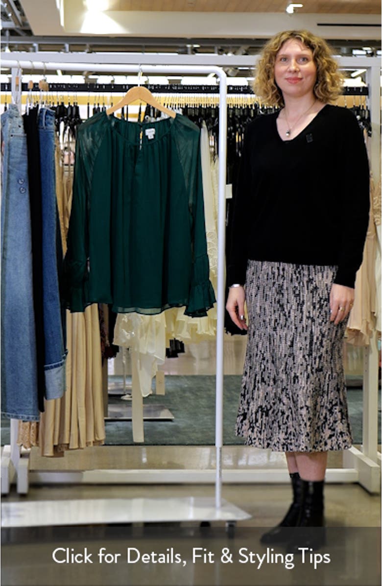 Keyhole Tiered Long Sleeve Top, sales video thumbnail