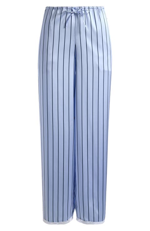 Woven Shine Lace Pants (Regular & Plus)