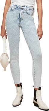 AllSaints Dax High Waist Ankle Skinny Jeans