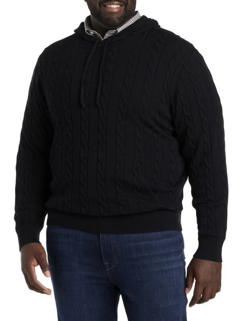 Big & Tall Cable Knit Hoodie