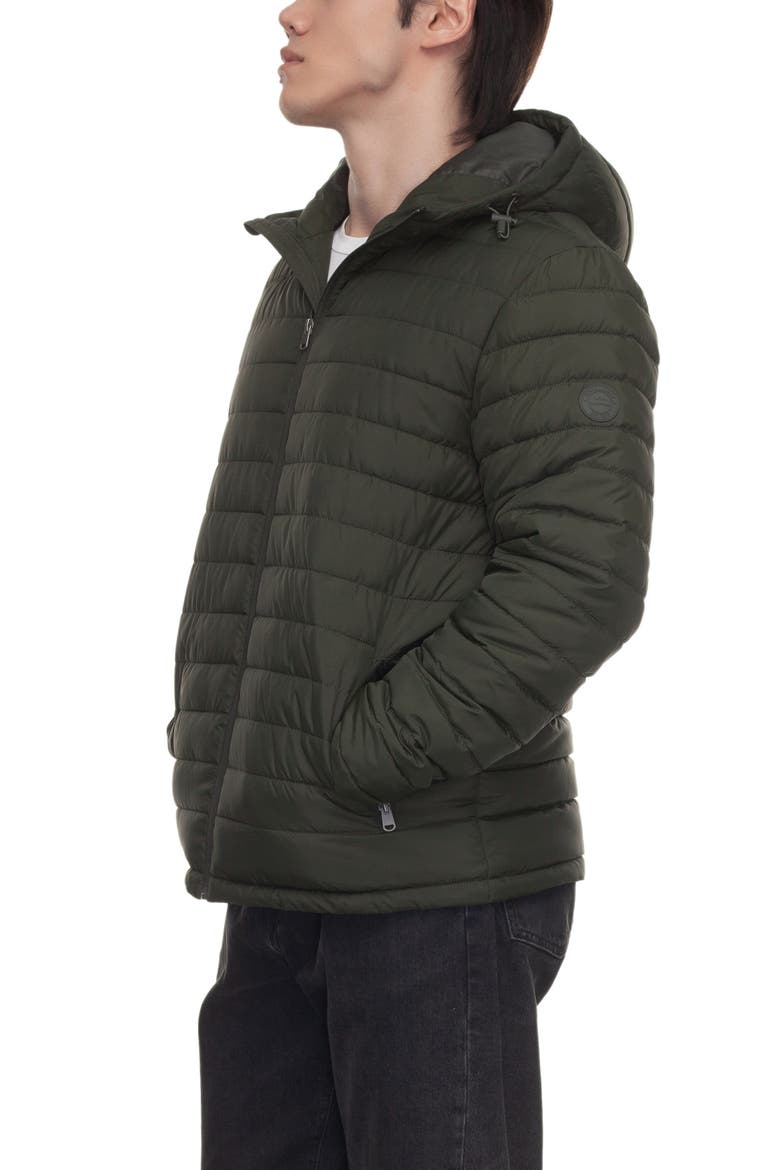 Midweight Puffer Jacket, Alternate, color, Olive