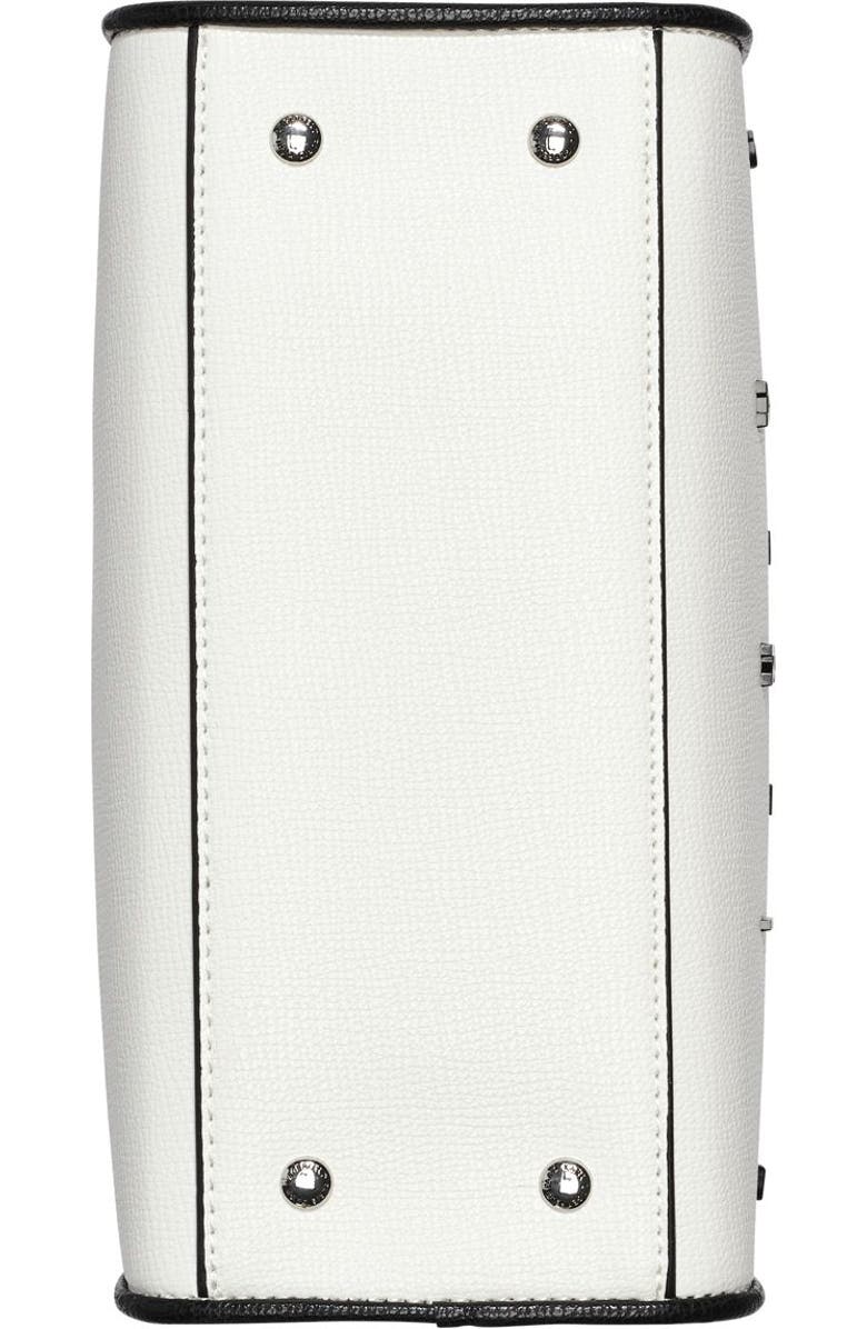 KARL LAGERFELD PARIS Maybelle Satchel, Alternate, color, White/Black