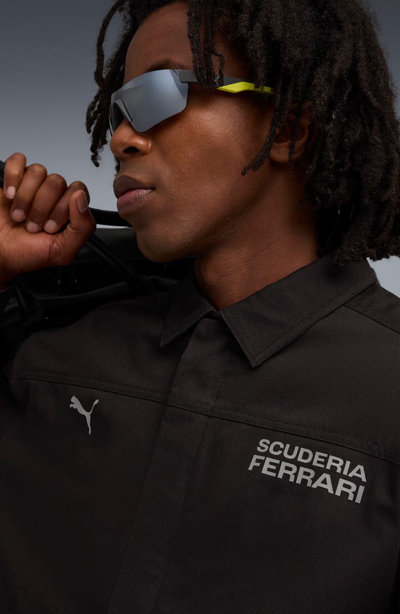 PUMA Ferrari Lifestyle Jacket, Alternate, color, Puma Black