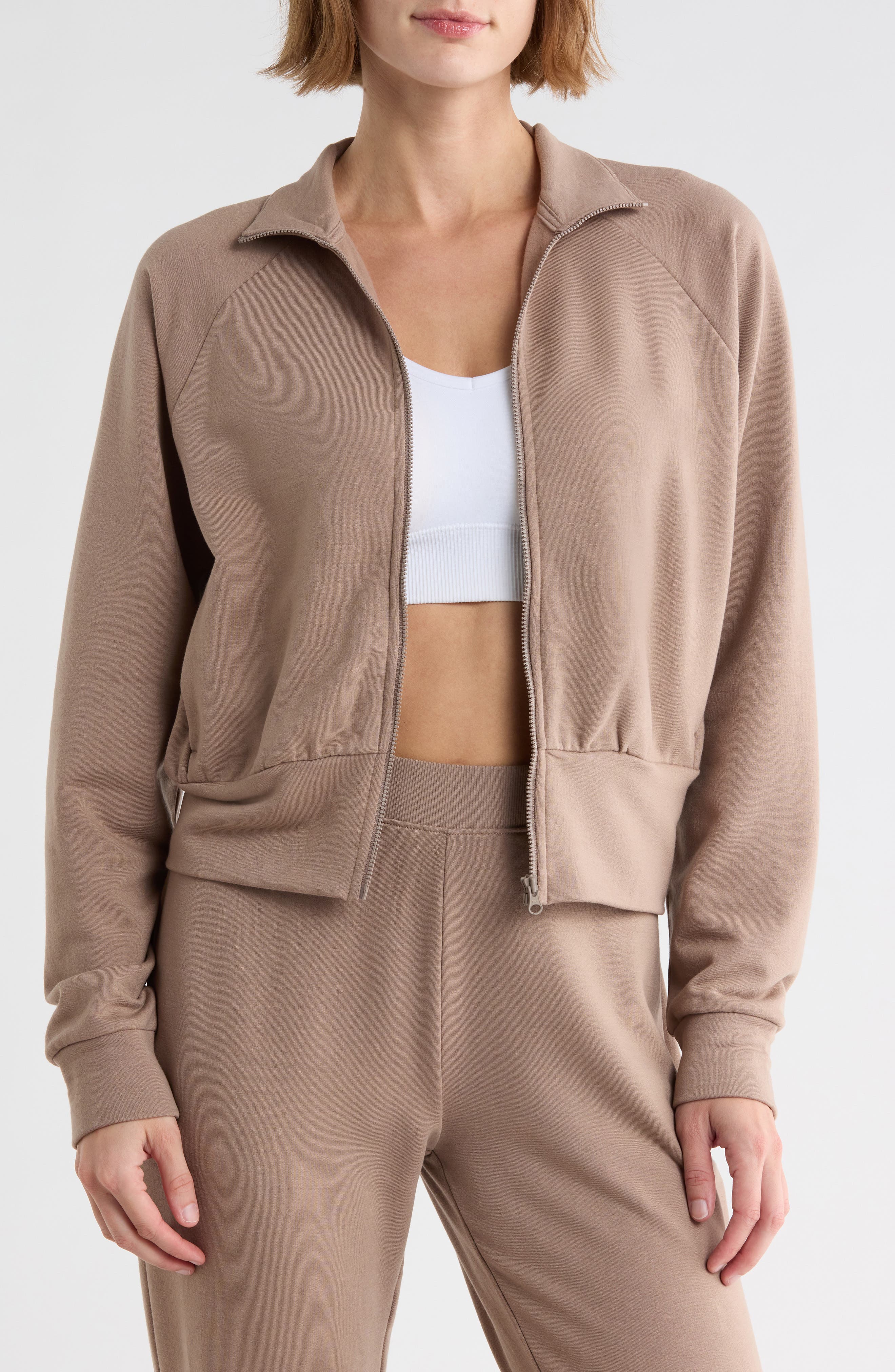 Cozy Whisper Track Jacket