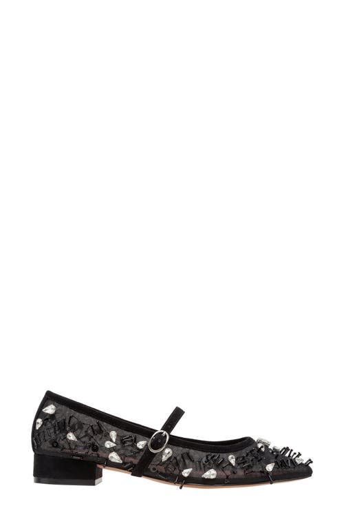 Linea Paolo Maison Embellished Mary Jane Flat In Black