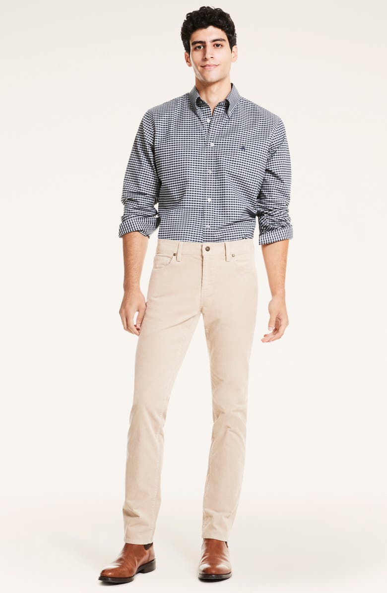 Brooks Brothers Stretch Cotton Corduroy Five Pocket Pants, Alternate, color,