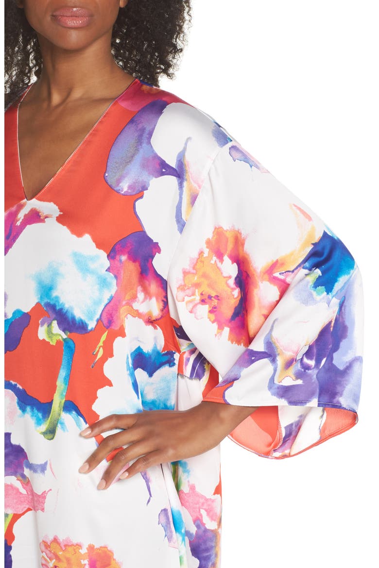 Tahiti Caftan, Alternate, color, RED SALSA RED